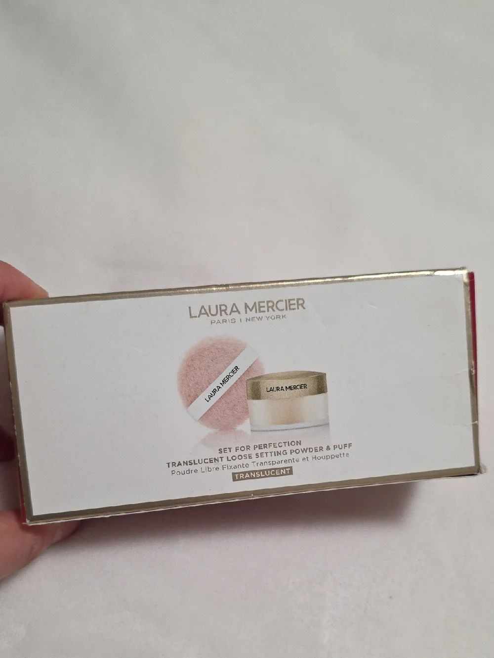 NIB Laura Mercier Set For Perfection Translucent Loose Setting Powder & Puff